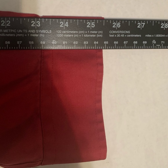 LL Bean Button Down Shirt Wrinkle Free Mens Sleeve Maroon XL Reg - Picture 5 of 9